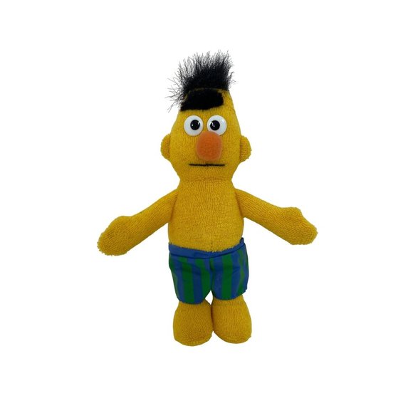 Bert Water Buddy Plush Toy Vintage 1993 1.5” Tall Applause Jim Henson TerryCloth - Picture 1 of 11